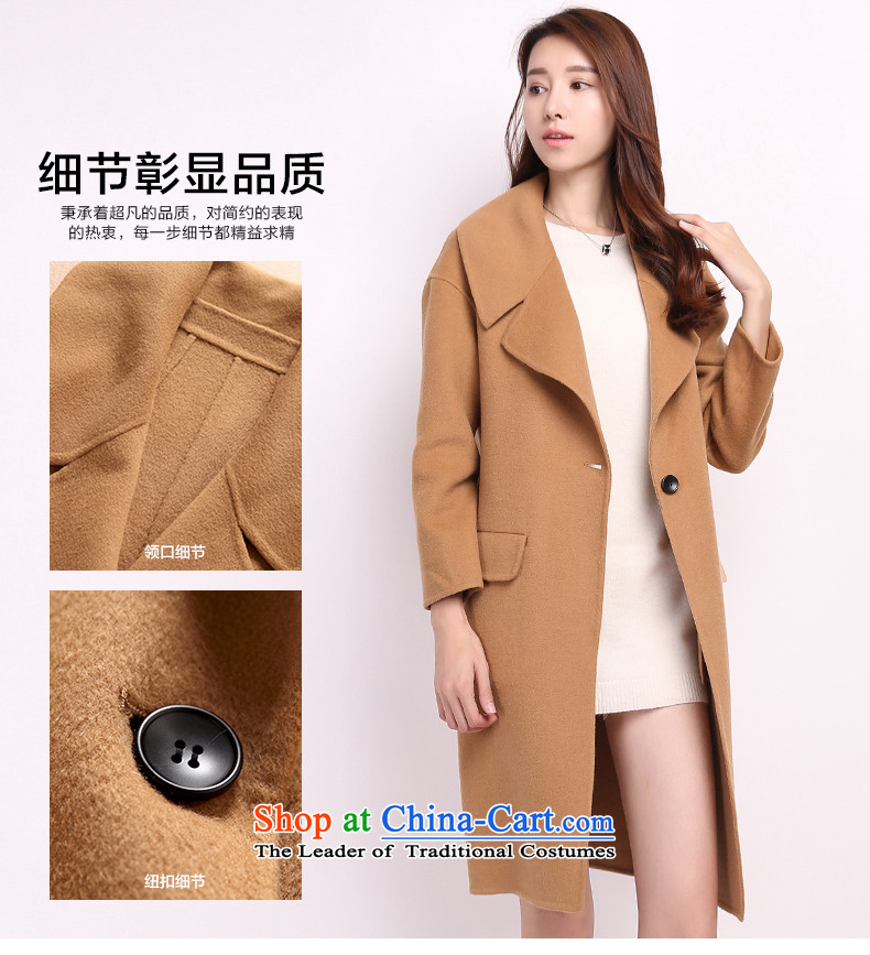 Hengyuan Cheung woolen coat girl in gross? jacket long wool a wool coat female jacket for autumn and winter by new Korean sided flannel? coats trendy lapel coats Brown M picture, prices, brand platters! The elections are supplied in the national character of distribution, so action, buy now enjoy more preferential! As soon as possible.