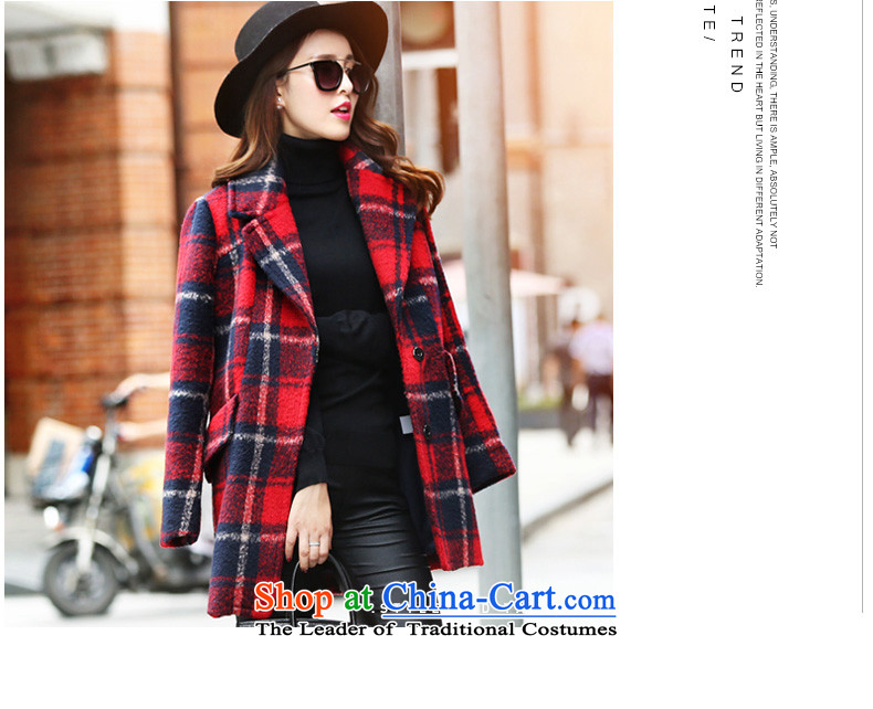 The Paradise 2015 winter new Korean red checkered retro Sau San long-sleeved jacket is winter gross Red Grid S picture, prices, brand platters! The elections are supplied in the national character of distribution, so action, buy now enjoy more preferential! As soon as possible.