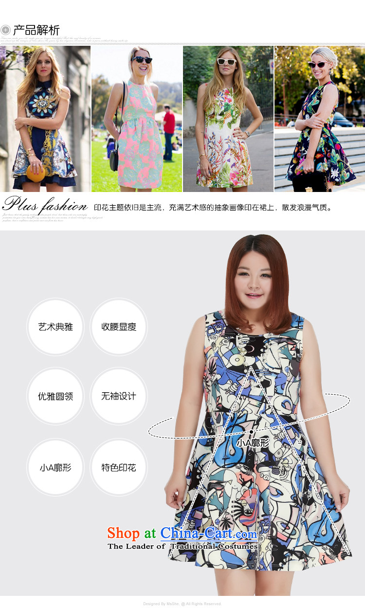 Msshe xl women 2015 new fall thick MM stamp air load layer sleeveless A swing dresses 10552 4XL Photo Black on white purple flowers, prices, brand platters! The elections are supplied in the national character of distribution, so action, buy now enjoy more preferential! As soon as possible.