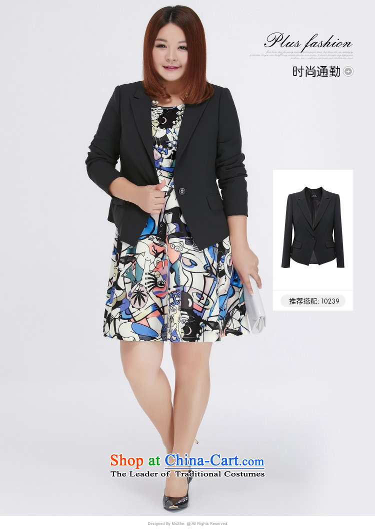 Msshe xl women 2015 new fall thick MM stamp air load layer sleeveless A swing dresses 10552 4XL Photo Black on white purple flowers, prices, brand platters! The elections are supplied in the national character of distribution, so action, buy now enjoy more preferential! As soon as possible.
