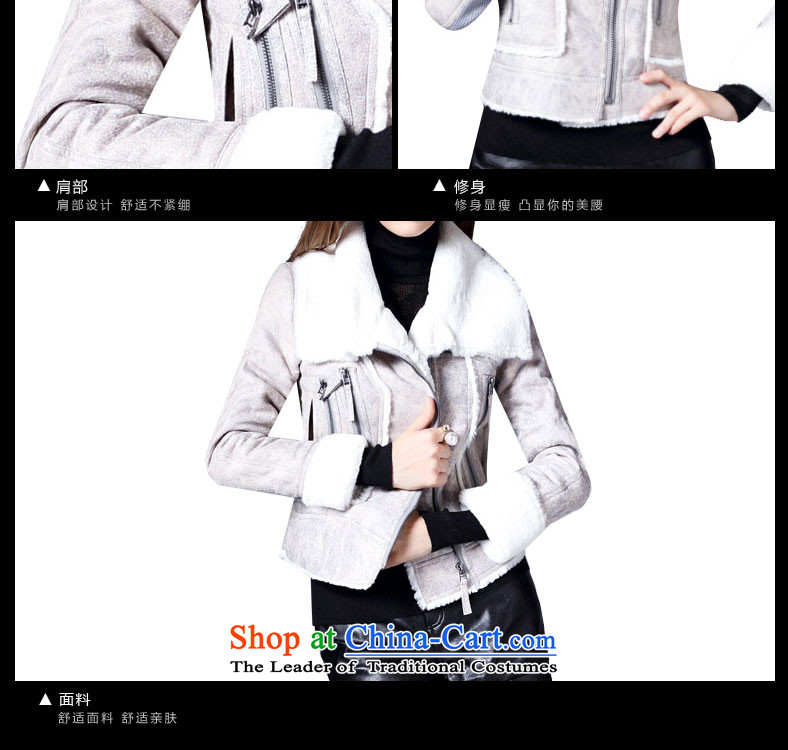 Zk Western women 2015 Autumn New) long hair? jacket minimalist commuter Sau San pure color a wool coat long-sleeved gray M pictures of, prices, brand platters! The elections are supplied in the national character of distribution, so action, buy now enjoy more preferential! As soon as possible.