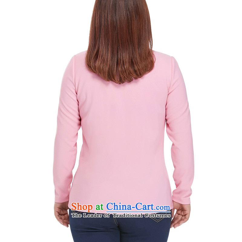 Msshe xl women 2015 new 200 catties fall inside the lovely pattern shirt 10550 long-sleeved T-shirt pink 6XL, Susan Carroll, the poetry Yee (MSSHE),,, shopping on the Internet