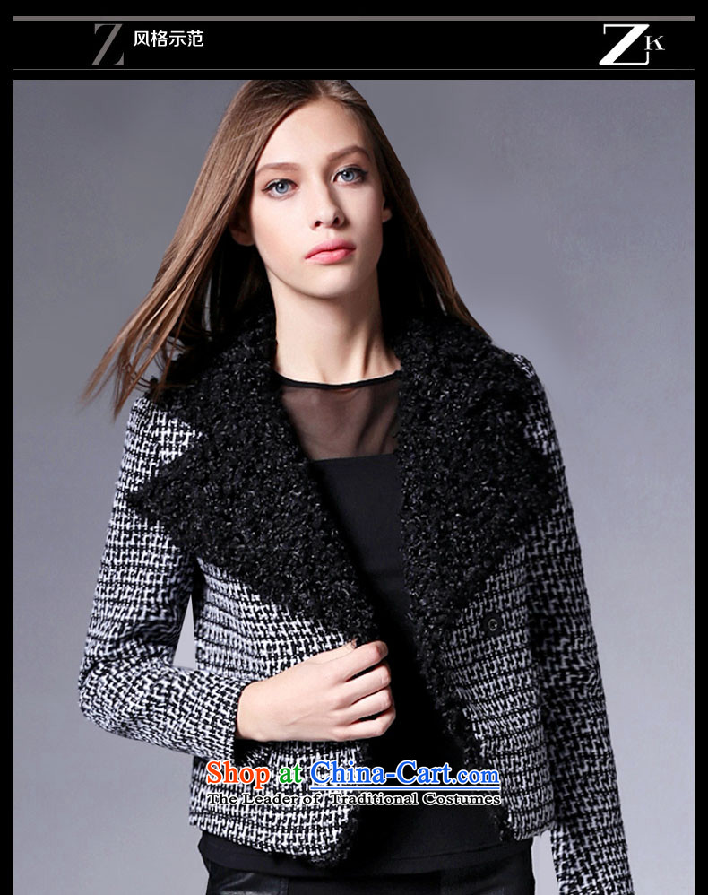 Zk Western women 2015 Autumn new gross short of Europe and the jacket? long-sleeved jacket for Sau San pure color a wool coat gray S picture, prices, brand platters! The elections are supplied in the national character of distribution, so action, buy now enjoy more preferential! As soon as possible.