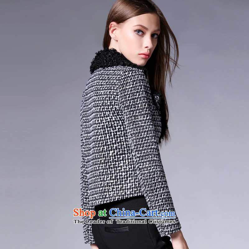 Zk Western women 2015 Autumn new gross short of Europe and the jacket? long-sleeved jacket for Sau San pure color a wool coat gray S,zk,,, shopping on the Internet
