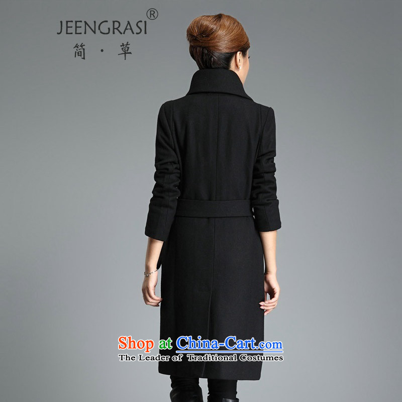 In short-fall and winter 2015 Women's code? a gross jacket coat Korean loose in long thick Sau San cloak Connie sub-black 2XL, Jane grass (JEENGRASI) , , , shopping on the Internet