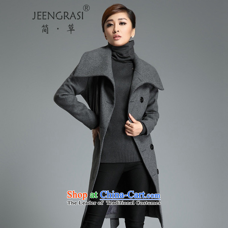 In short-fall and winter 2015 Women's code? a gross jacket coat Korean loose in long thick Sau San cloak Connie sub-black 2XL, Jane grass (JEENGRASI) , , , shopping on the Internet