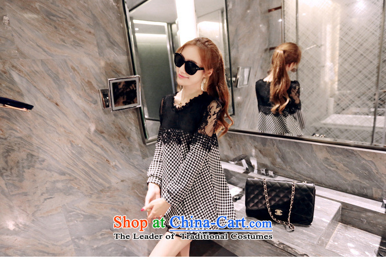 Send the 2015 autumn and winter sin new to increase women's code, forming the sister shirt 200 thick catty thick mm video thin lace thousands of long-sleeved dresses picture color. Large XXXXL picture, prices, brand platters! The elections are supplied in the national character of distribution, so action, buy now enjoy more preferential! As soon as possible.