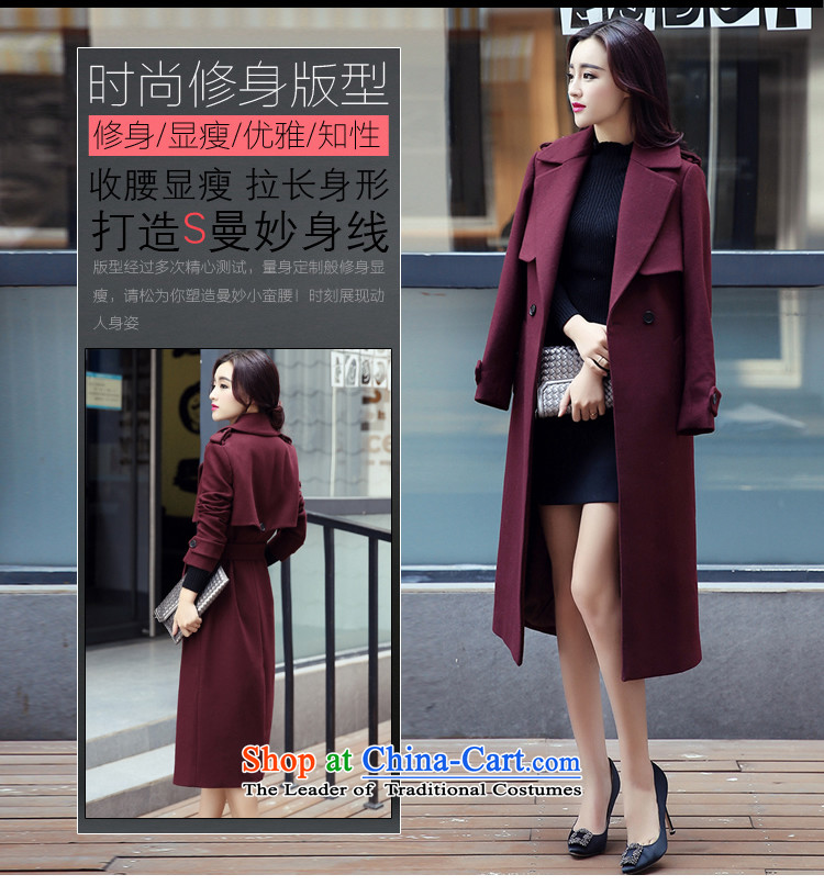 The OSCE's Lai 2015 Elizabeth autumn and winter new graphics thin han bum Sau San long-sleeved jacket female long hair?) Europe and deep red cloak M picture, prices, brand platters! The elections are supplied in the national character of distribution, so action, buy now enjoy more preferential! As soon as possible.