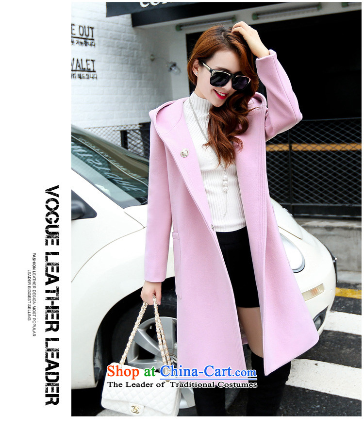 About the New 2015, hundreds of autumn and winter load personality lapel a Korean version of the Cashmere wool coat is thick wild plain colors? jacket female pink L picture, prices, brand platters! The elections are supplied in the national character of distribution, so action, buy now enjoy more preferential! As soon as possible.