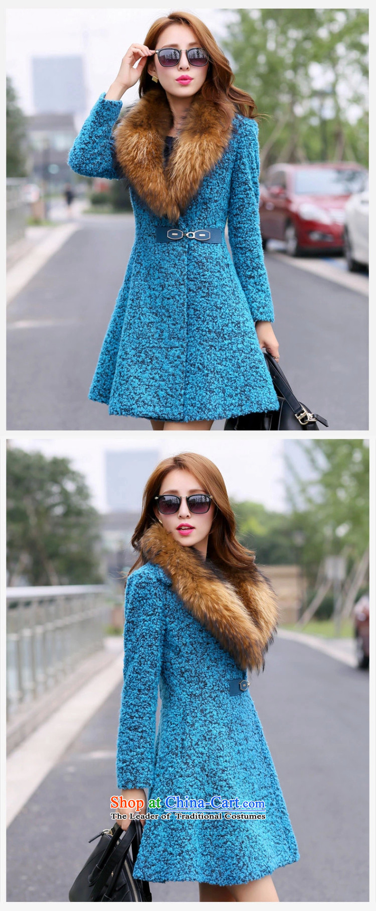 Rafael CORREA Vanina 2015 autumn and winter new gross female Korean jacket? In Long Large Sau San a wool coat Peacock Blue XL Photo, prices, brand platters! The elections are supplied in the national character of distribution, so action, buy now enjoy more preferential! As soon as possible.