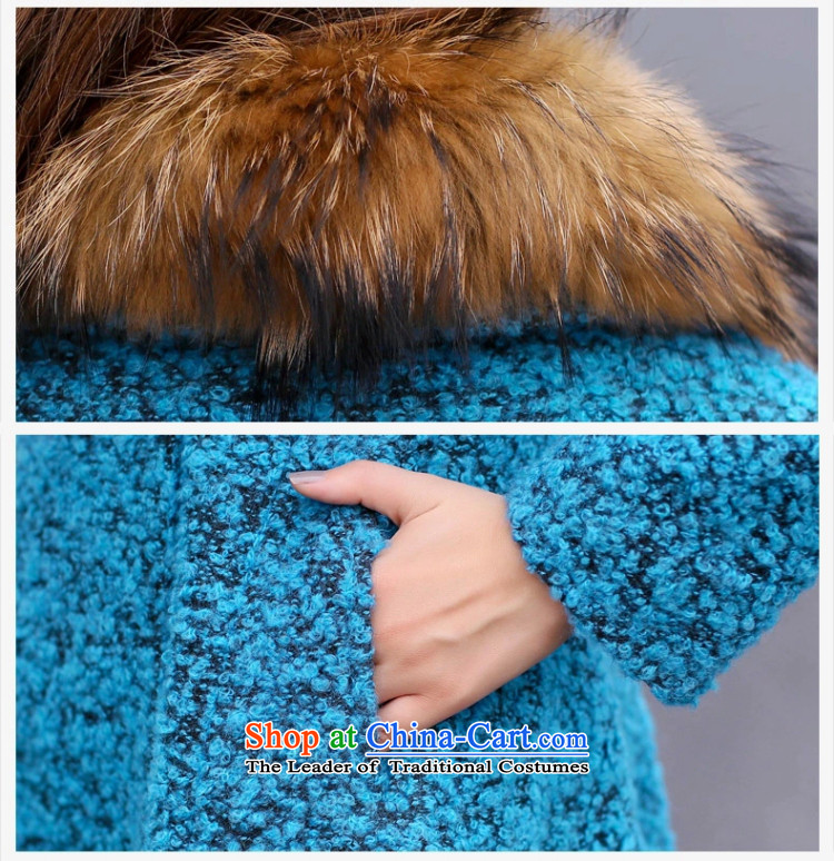 Rafael CORREA Vanina 2015 autumn and winter new gross female Korean jacket? In Long Large Sau San a wool coat Peacock Blue XL Photo, prices, brand platters! The elections are supplied in the national character of distribution, so action, buy now enjoy more preferential! As soon as possible.