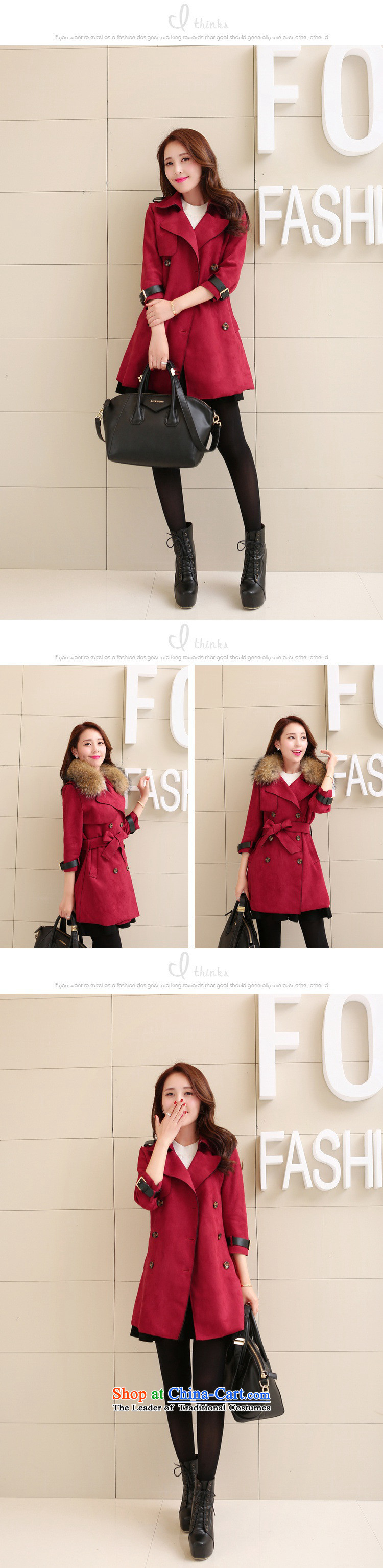 Oehe 2015 autumn and winter new Korean version in the long jacket, Sau San stylish girl video thin lapel long-sleeved gross? M Picture Card their coats, prices, brand platters! The elections are supplied in the national character of distribution, so action, buy now enjoy more preferential! As soon as possible.
