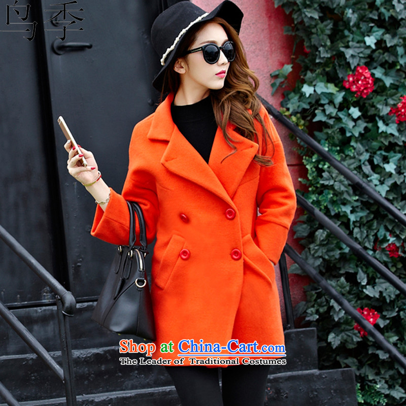 Bird Quarter 2015 Fall/Winter Collections Gross Korean female jacket?   in the long suit for gross coats female thick  8888? Orange S (99--110), bird quarter , , , shopping on the Internet
