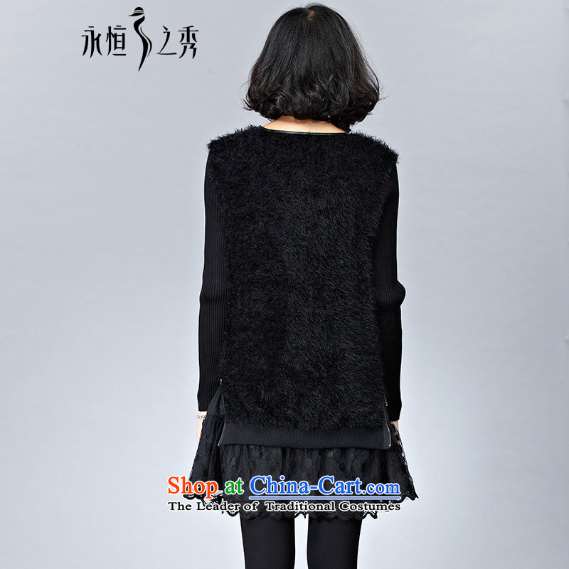 The Eternal-soo to xl women's dresses 2015 Fall/Winter Collections of new products on the Korean version of SISTER mm thick, Hin thin, winter dresses, forming the long-sleeved black skirt 3XL, eternal Soo , , , shopping on the Internet