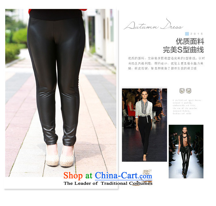 2015 Fall/Winter Collections of new products thick sister to increase pencil trousers code castor trousers video thin leather pants thick black trousers, forming the handsome skirt pencil 3XL black trousers 2 ft 8 pictures, prices, brand platters! The elections are supplied in the national character of distribution, so action, buy now enjoy more preferential! As soon as possible.