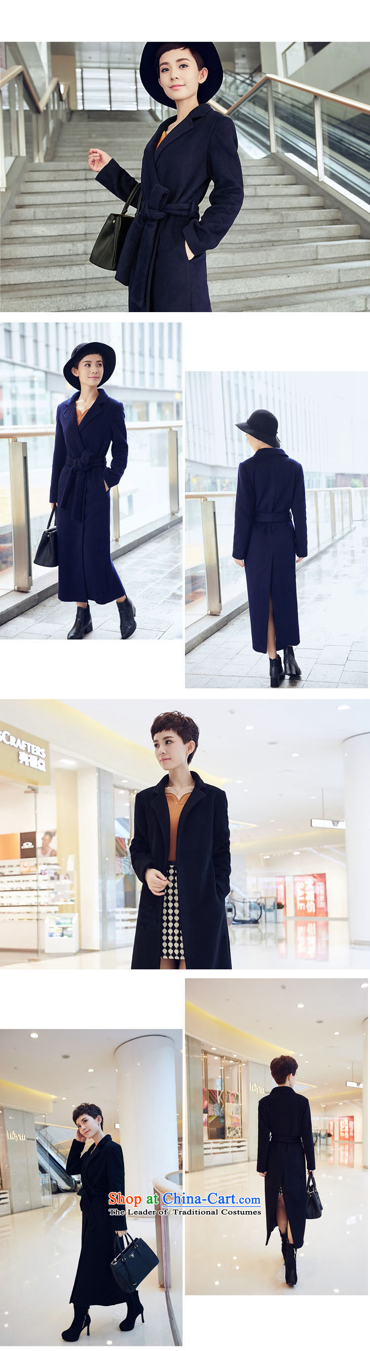 Seok-won-cheung? female coats gross cashmere overcoat autumn and winter new gross? 
