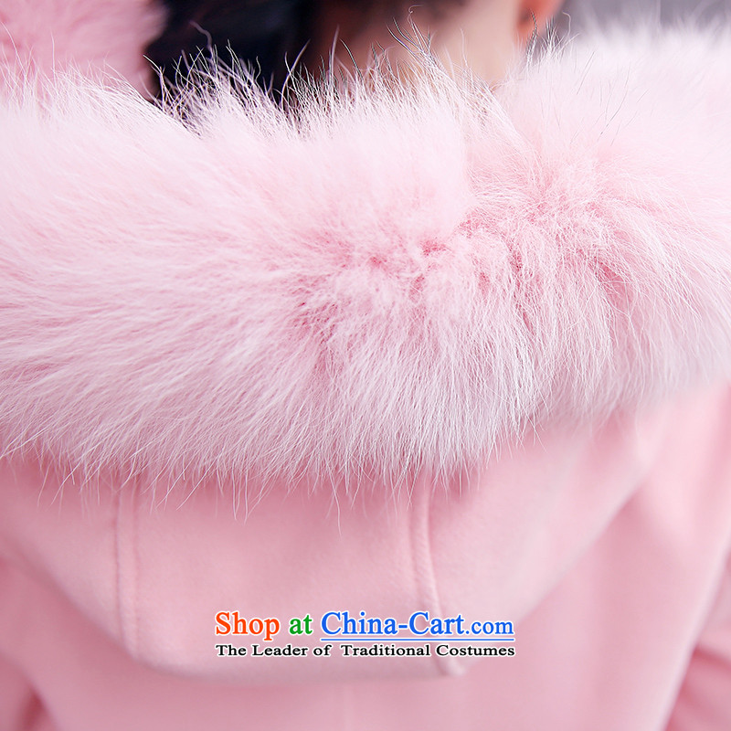 Princess Royal Seal gross girls coat? Long 2015 Fall/Winter Collections new Korean students cannot even a long-sleeved jacket cap 158618 Blue   M Princess Royal Seal (AUXOGAEA) , , , shopping on the Internet