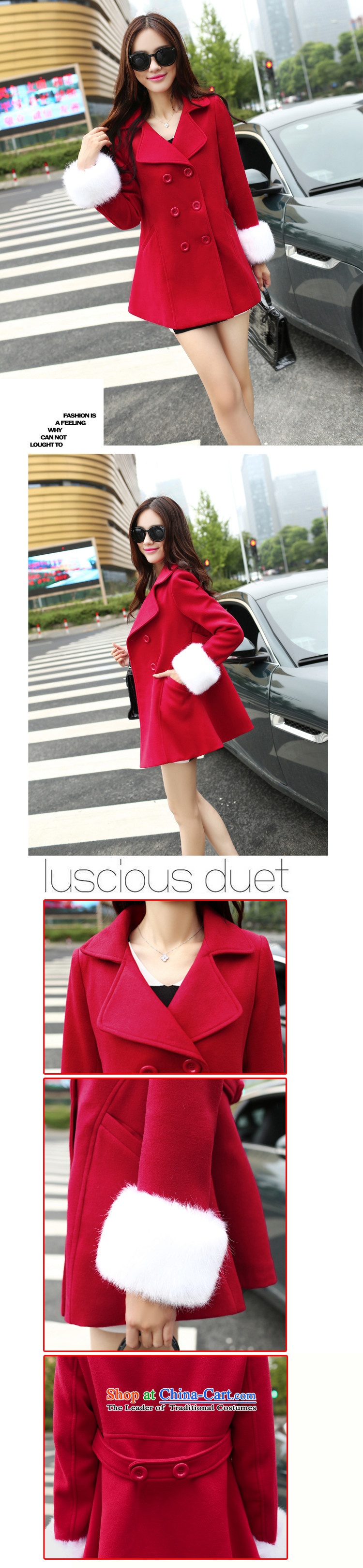 However, the US-Iraqi 2015 autumn and winter female new coats Korean gross? graphics thin stylish large Sau San lapel medium to long term)? sub-jacket double-feed with gross cuff? red XL Photo, prices, brand platters! The elections are supplied in the national character of distribution, so action, buy now enjoy more preferential! As soon as possible.