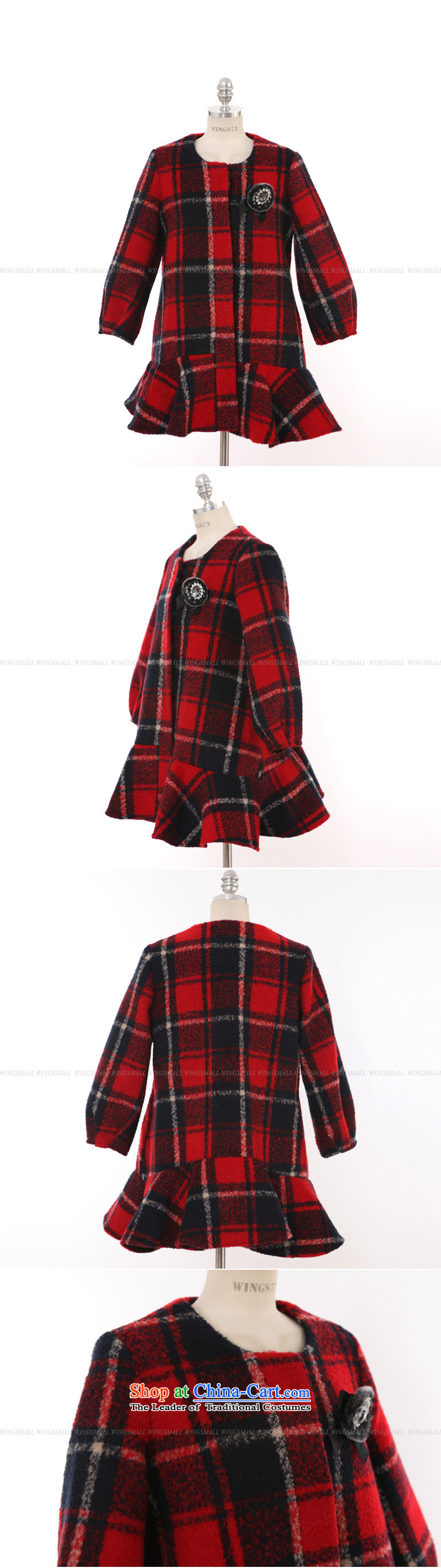 Mrsos autumn and winter 2015 Korean version of the new grid gross? petticoats billowy flounces butted long neck a wool coat female red L picture, prices, brand platters! The elections are supplied in the national character of distribution, so action, buy now enjoy more preferential! As soon as possible.
