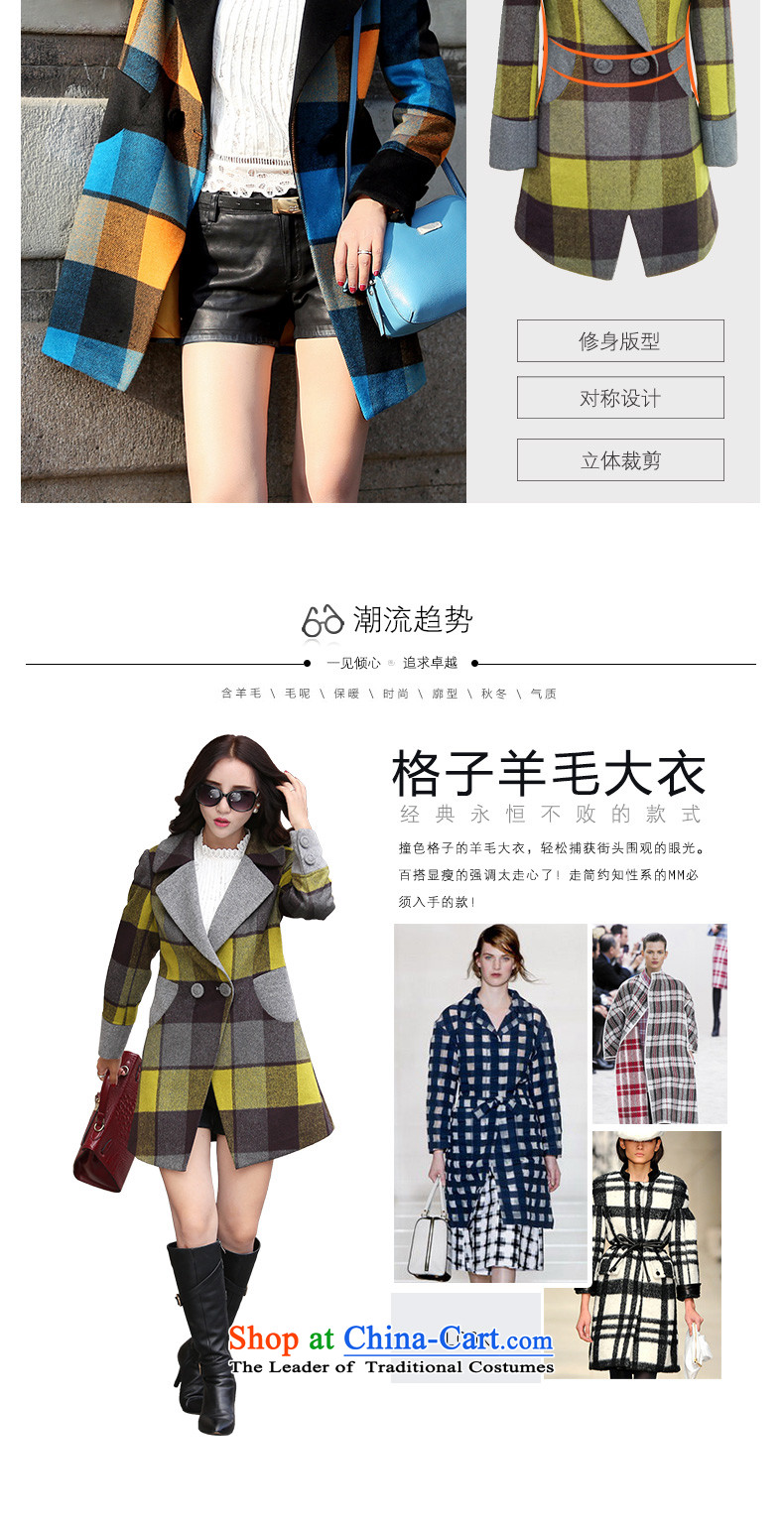 The wool coat is dumping women 2015 new autumn and winter Korean Sau San thick latticed gross girls jacket? Long cashmere a wool coat JD0654 green plaid XL Photo, prices, brand platters! The elections are supplied in the national character of distribution, so action, buy now enjoy more preferential! As soon as possible.