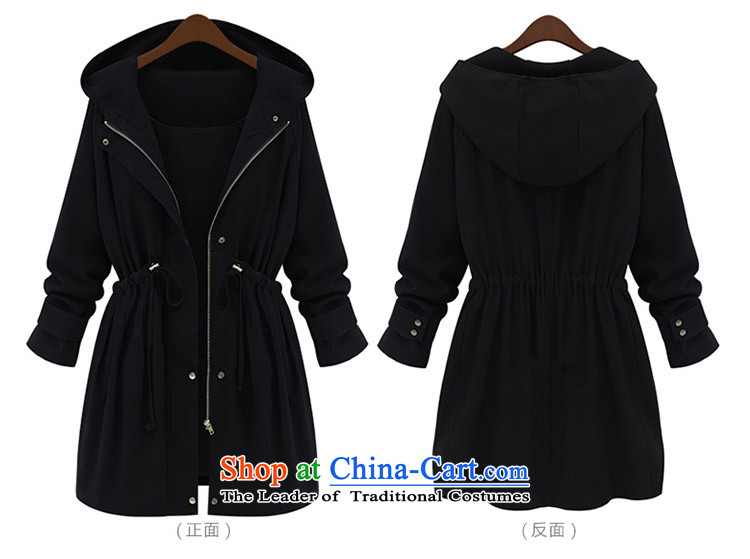 Amista Asagaya Gigi Lai Fat mm larger women 2015 autumn and winter new cap drawcord loose video in thin long large windbreaker 869.2 black large number of pictures, prices, XXL brand platters! The elections are supplied in the national character of distribution, so action, buy now enjoy more preferential! As soon as possible.