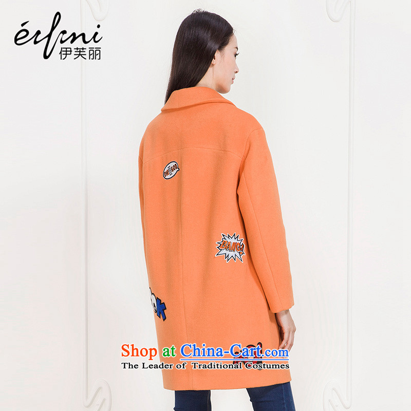 El Boothroyd 2015 winter clothing New Marker-letter long female wool a wool coat 6580947512 Bisque S, Evelyn eifini lai () , , , shopping on the Internet