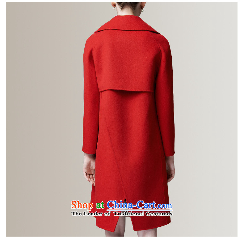 Oak Windsor gross coats female Red 2-sided? woolen coat in a straight long cashmere overcoat women's high-end 822N red pre-sale 7 day shipping L picture, prices, brand platters! The elections are supplied in the national character of distribution, so action, buy now enjoy more preferential! As soon as possible.