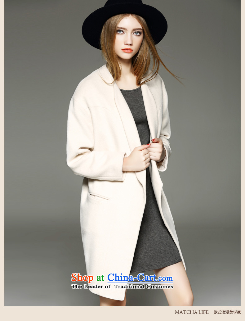 Matcha life? female coats wool long 2015 autumn and winter new Western Wind solid color T-shirt, beige jacket gross? S picture, prices, brand platters! The elections are supplied in the national character of distribution, so action, buy now enjoy more preferential! As soon as possible.