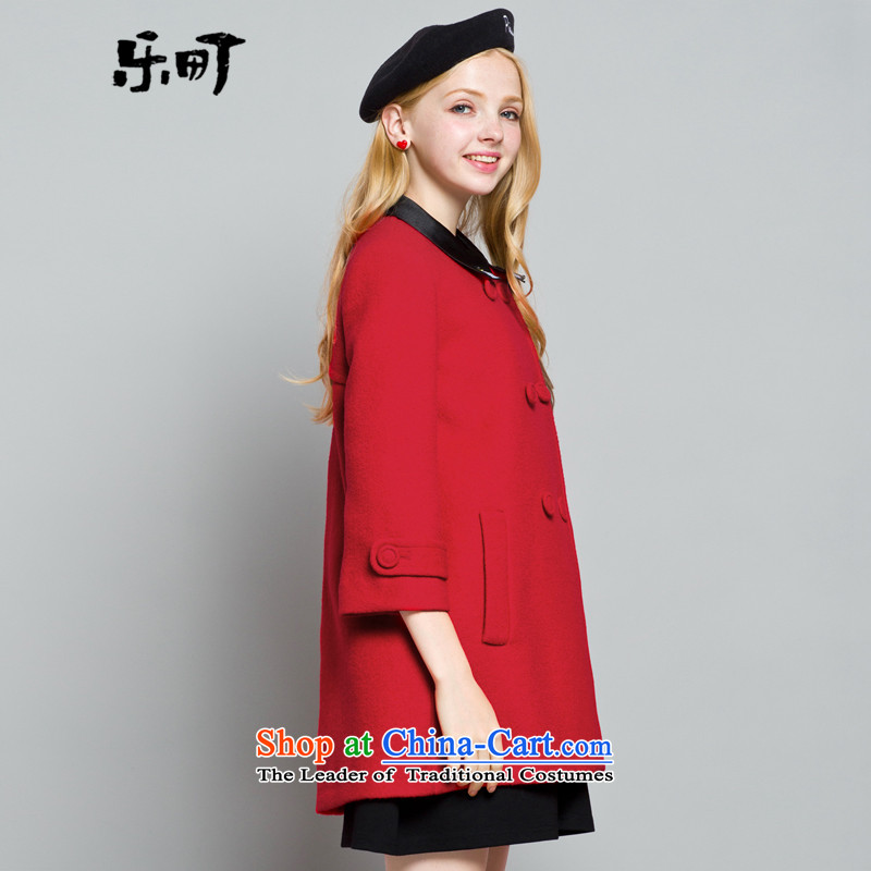 Lok-machi 2015 Autumn new jacket, sweater gross coats that long?)? jacket double-a wool coat female red S/155, Lok-machi , , , shopping on the Internet