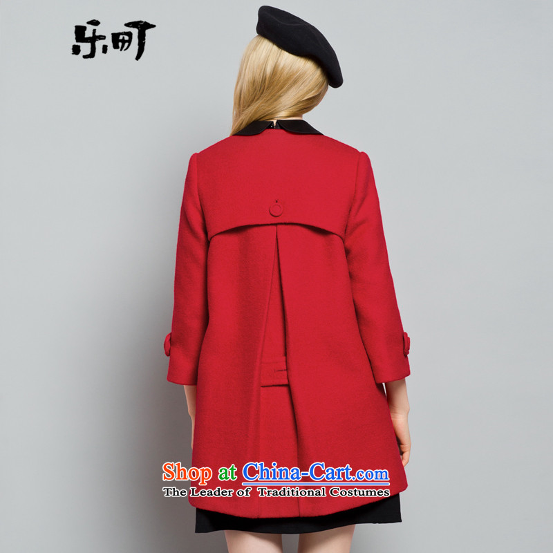 Lok-machi 2015 Autumn new jacket, sweater gross coats that long?)? jacket double-a wool coat female red S/155, Lok-machi , , , shopping on the Internet