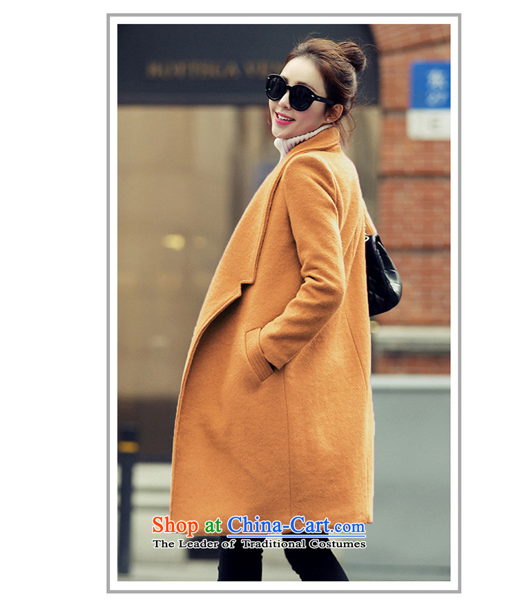 Hong Ching Yung 2015 Winter New Sau San in long large load lint-free a wool coat Q418 thick gray l picture, prices, brand platters! The elections are supplied in the national character of distribution, so action, buy now enjoy more preferential! As soon as possible.