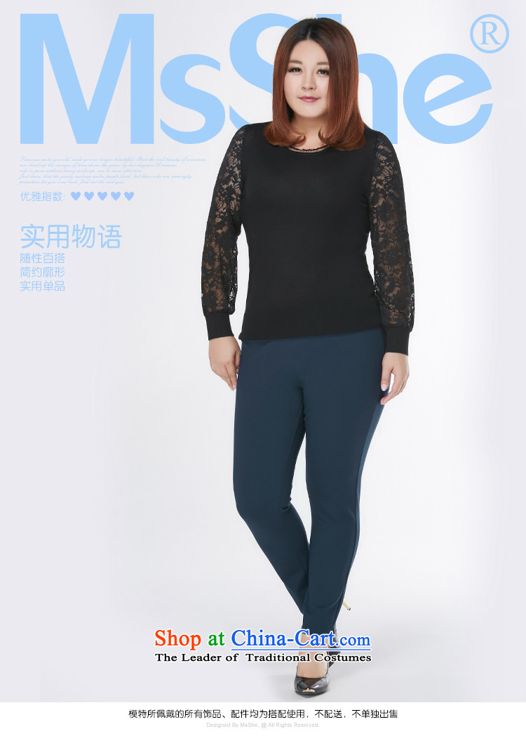 Msshe xl women 2015 new fall thick MM wild ladies pants brushed Thick coated trousers pre-sale brought to the black - pre-sale to the T5 12.10 picture, prices, brand platters! The elections are supplied in the national character of distribution, so action, buy now enjoy more preferential! As soon as possible.