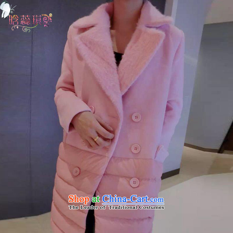 Detailed Yui Leung 2015 new long-sleeved jacket a girl? female H6138 coats gross pink , L, detailed Yui Leung , , , shopping on the Internet