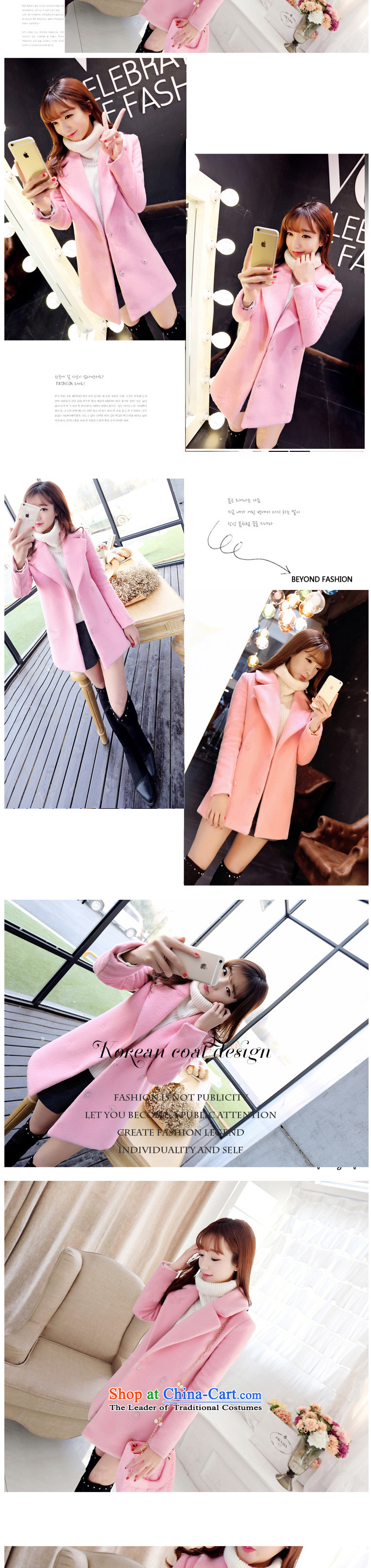 Ka Bessie? jacket women 2015 gross autumn and winter new Korean Version)? sub cocoon long-pink gross flows of pink coat? S picture, prices, brand platters! The elections are supplied in the national character of distribution, so action, buy now enjoy more preferential! As soon as possible.