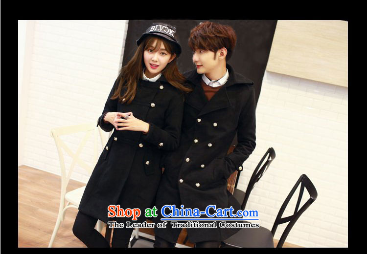 Noblesse oblige the Ami gross? 2015 autumn and winter coats female new Korean couples Sau San video thin a wool coat N304 female black A L female picture, prices, brand platters! The elections are supplied in the national character of distribution, so action, buy now enjoy more preferential! As soon as possible.