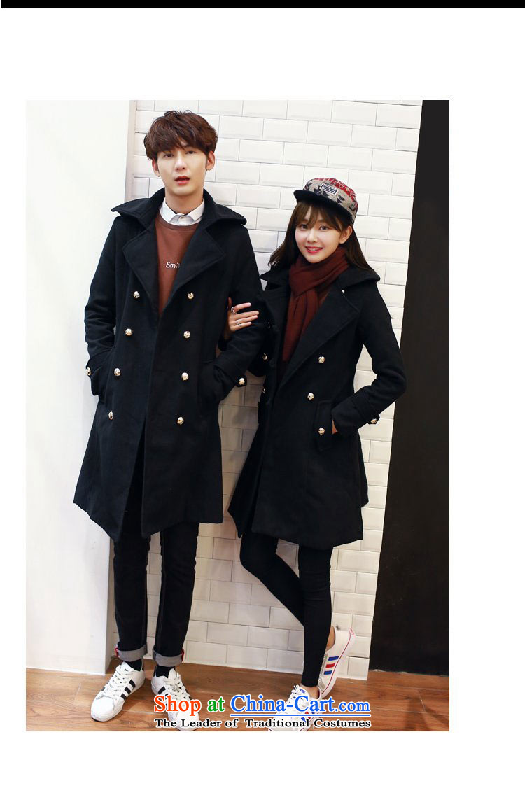 Noblesse oblige the Ami gross? 2015 autumn and winter coats female new Korean couples Sau San video thin a wool coat N304 female black A L female picture, prices, brand platters! The elections are supplied in the national character of distribution, so action, buy now enjoy more preferential! As soon as possible.