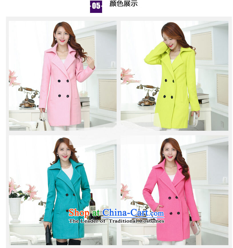Noblesse oblige the Ami gross? 2015 autumn and winter coats female Korean version of the new long a wool coat female N305 light green L picture, prices, brand platters! The elections are supplied in the national character of distribution, so action, buy now enjoy more preferential! As soon as possible.