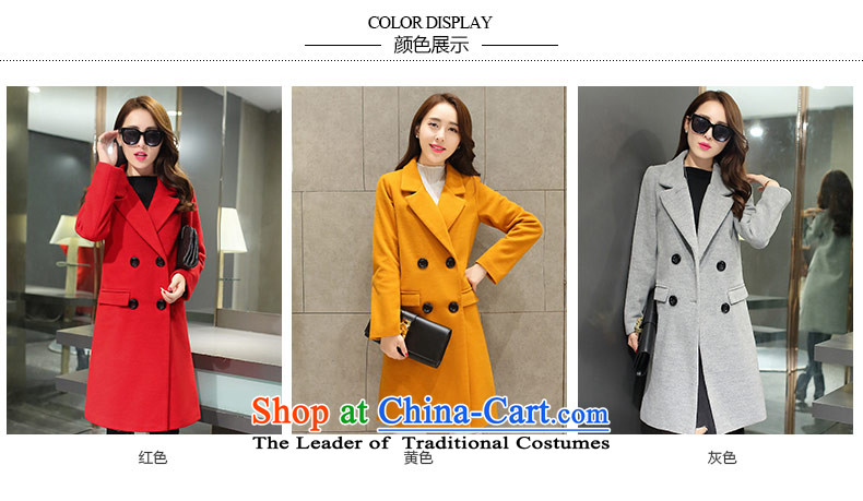 Xuan ina 2015 autumn and winter new women a jacket Korean citizenry wild in the Sau San long double-gross flows of female YBX22 jacket? red XL Photo, prices, brand platters! The elections are supplied in the national character of distribution, so action, buy now enjoy more preferential! As soon as possible.