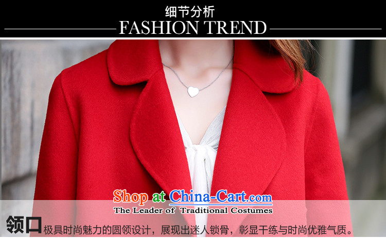 Moting The Ting 2015 autumn and winter new fall for women duplex manually non-cashmere overcoat female short of what woolen coat female Korean Chinese red L picture, prices, brand platters! The elections are supplied in the national character of distribution, so action, buy now enjoy more preferential! As soon as possible.