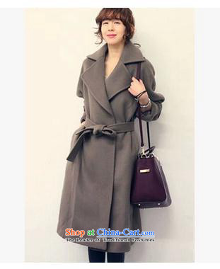 2015  Autumn and winter video pansplor thin Korean fashion, long lapel wool jacket? a wool coat female Korean Silver Gray L picture, prices, brand platters! The elections are supplied in the national character of distribution, so action, buy now enjoy more preferential! As soon as possible.