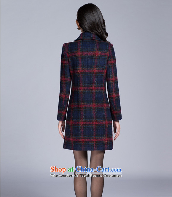 The aloe vera muhui)2015 (autumn and winter new larger gross? coats that long temperament grid long-sleeved jacket is elegant gross women 830 green XXXL picture, prices, brand platters! The elections are supplied in the national character of distribution, so action, buy now enjoy more preferential! As soon as possible.