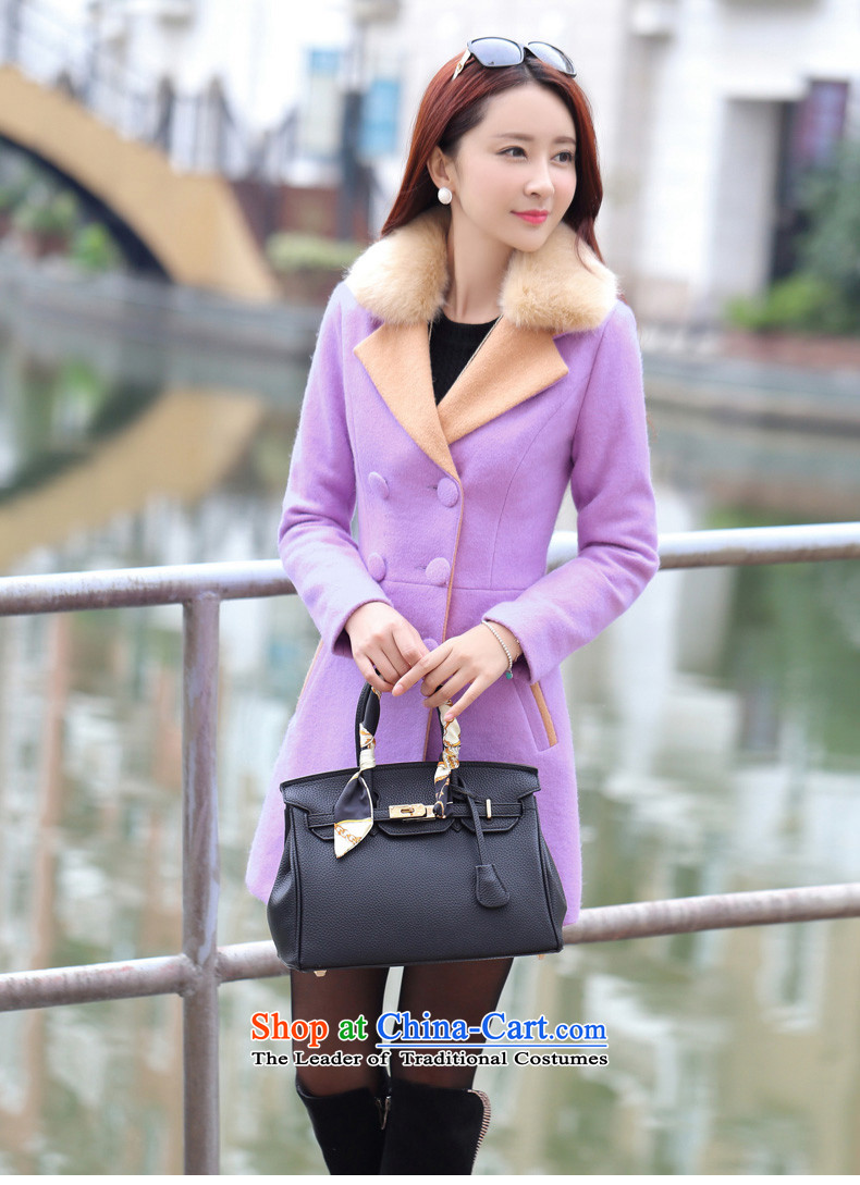 In 2015, the Cayman autumn and winter new products in Korean long hair? Small incense Wind Jacket Sleek and versatile Sau San video lapel of long-sleeved thin double-windbreaker coats shirt green XL Photo, prices, brand platters! The elections are supplied in the national character of distribution, so action, buy now enjoy more preferential! As soon as possible.