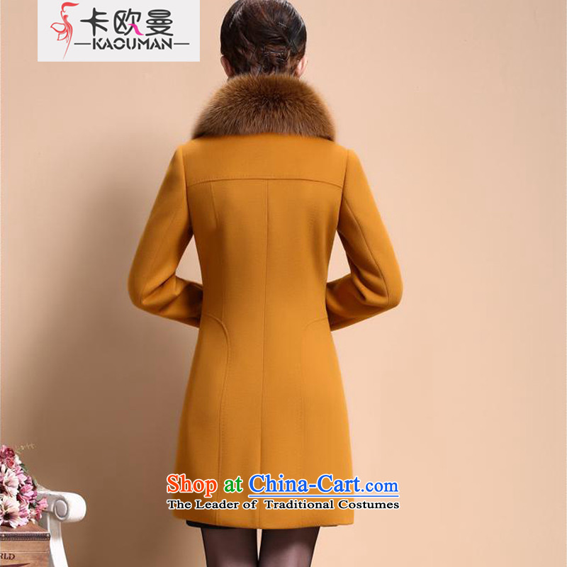 In Cayman autumn and winter 2015 new trendy gross fox wild upscale cashmere cloak large warm video in thin long single row clip hair? t-shirt jacket XXL., yellow. Card Europe Cayman , , , shopping on the Internet