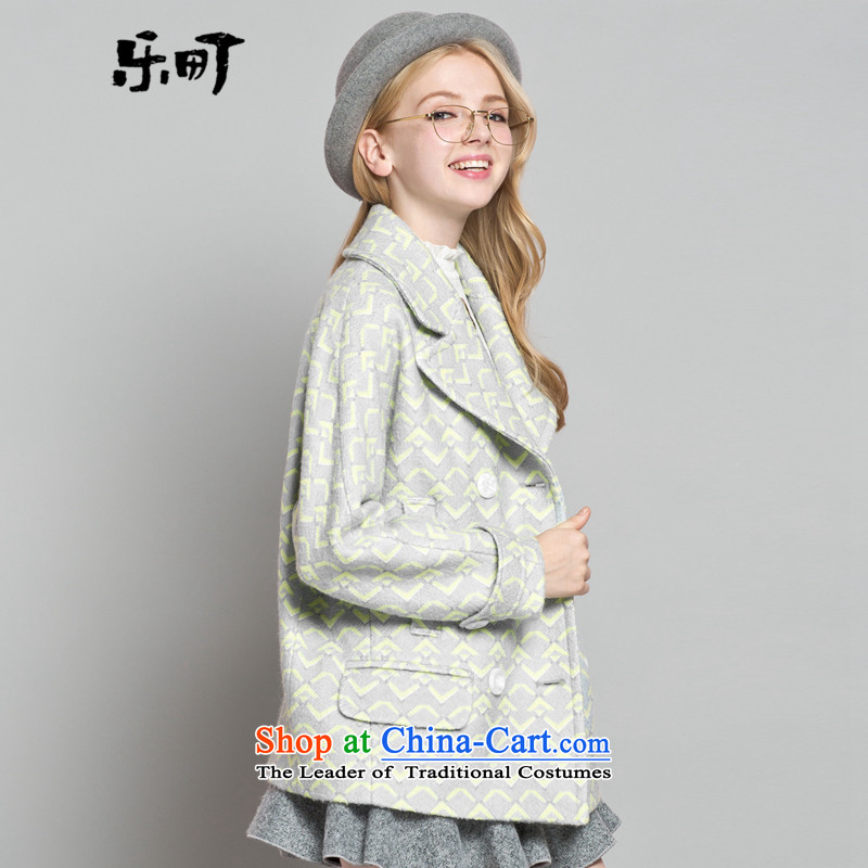 Lok-machi 2015 Autumn new gross jacket in long?)? a coat of gross autumn and winter Korean wild shirt yellow S/155, Lok-machi , , , shopping on the Internet