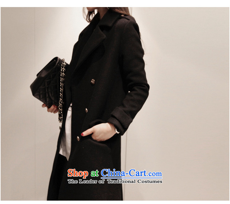 Mr concept gross? 2015 autumn and winter coats new women's Korea version was too long knee Sau San double-thick hair? coats jacket female black clip cotton waffle M -long picture, prices, brand platters! The elections are supplied in the national character of distribution, so action, buy now enjoy more preferential! As soon as possible.