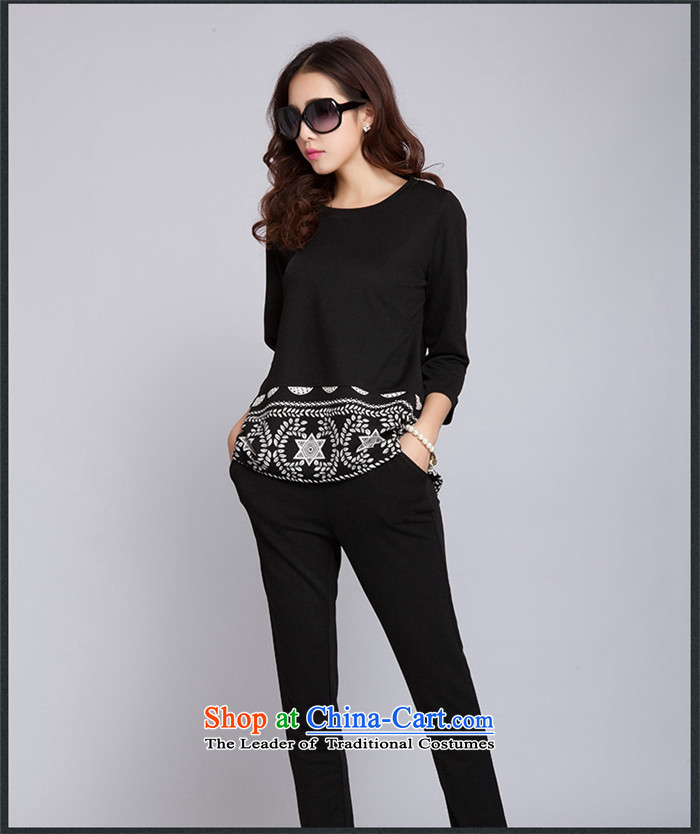 Large 2015 Zebina Nga ladies casual pants and two piece black 3XL 6257 picture, prices, brand platters! The elections are supplied in the national character of distribution, so action, buy now enjoy more preferential! As soon as possible.