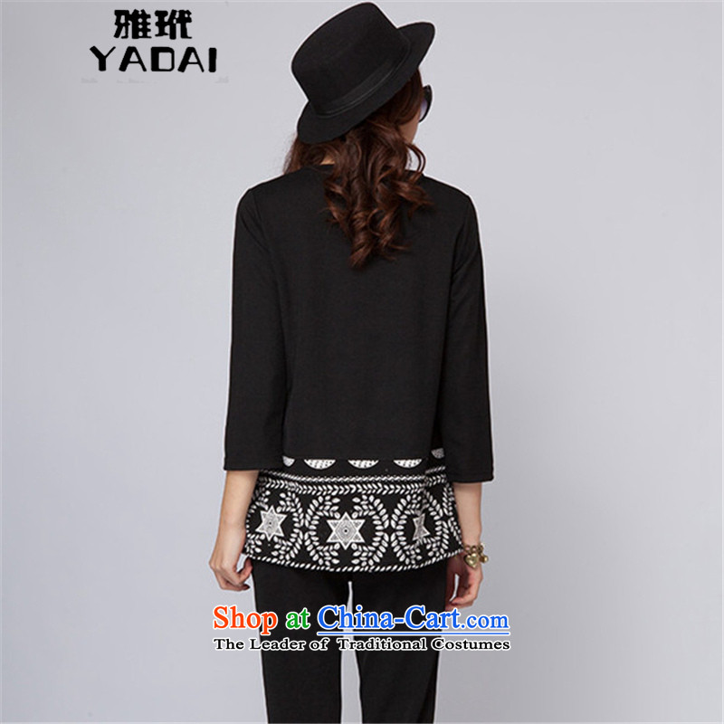 Large 2015 Zebina Nga ladies casual pants and two piece black 3XL, nga toi 6257 (YADAI) , , , shopping on the Internet
