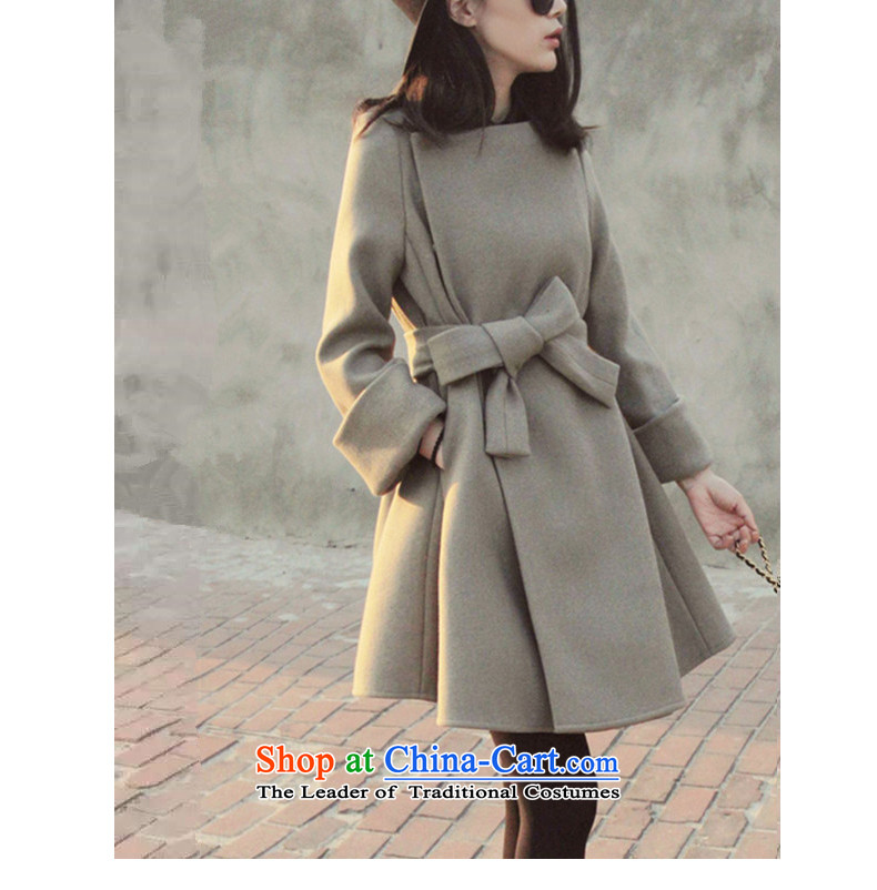 Egyptian wool coat? female autumn and winter 2015 won the new version of the long jacket gray M pictures, lint-free, prices, brand platters! The elections are supplied in the national character of distribution, so action, buy now enjoy more preferential! As soon as possible.