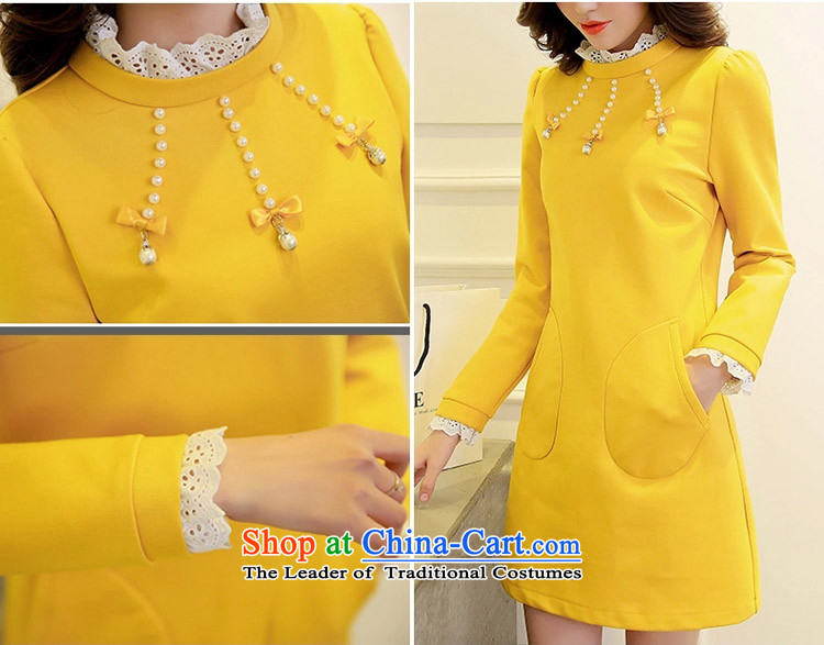 Create the autumn 2015 billion won version to load increase women's thick mm long-sleeved dresses thick sister in thin long graphics shirts  F6619 light blue XXXXL picture, prices, brand platters! The elections are supplied in the national character of distribution, so action, buy now enjoy more preferential! As soon as possible.