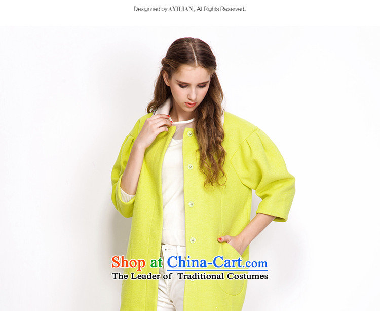 Aida 2015 Winter New Lin sweet diamond dolls style 7 cuff type cocoon?? jacket coat CA43397226 gross mustard green M pictures, energy prices, brand platters! The elections are supplied in the national character of distribution, so action, buy now enjoy more preferential! As soon as possible.